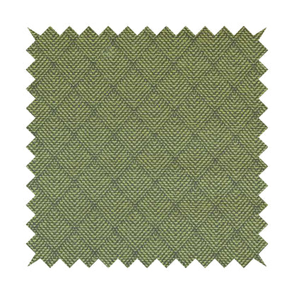 Woodland Semi Plain Chenille Textured Durable Upholstery Fabric In Green