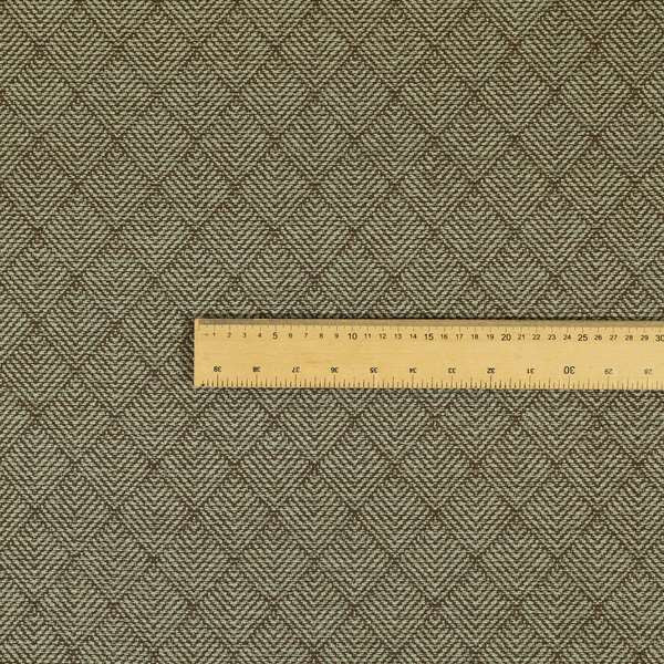 Woodland Semi Plain Chenille Textured Durable Upholstery Fabric In Brown - Roman Blinds