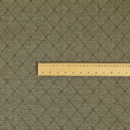 Woodland Semi Plain Chenille Textured Durable Upholstery Fabric In Brown