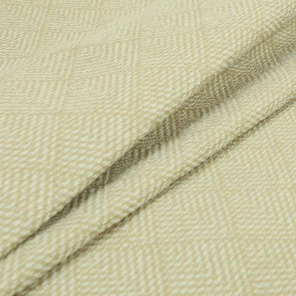 Woodland Semi Plain Chenille Textured Durable Upholstery Fabric In Cream - Roman Blinds