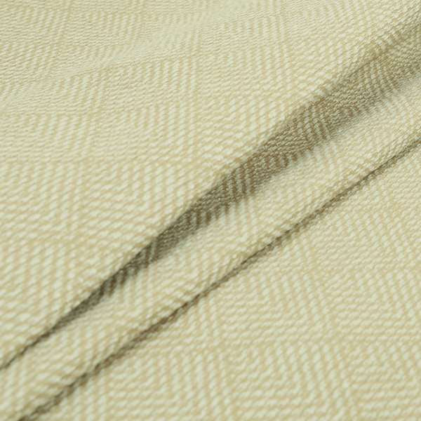 Woodland Semi Plain Chenille Textured Durable Upholstery Fabric In Cream