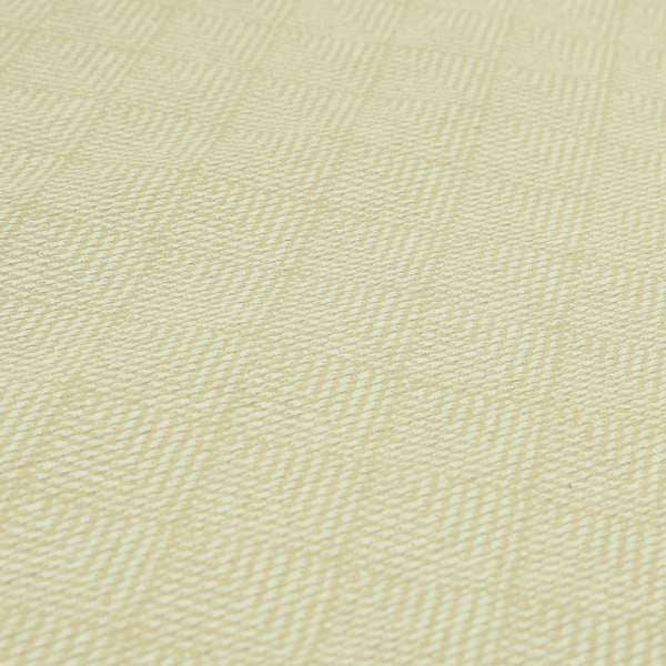 Woodland Semi Plain Chenille Textured Durable Upholstery Fabric In Cream - Roman Blinds