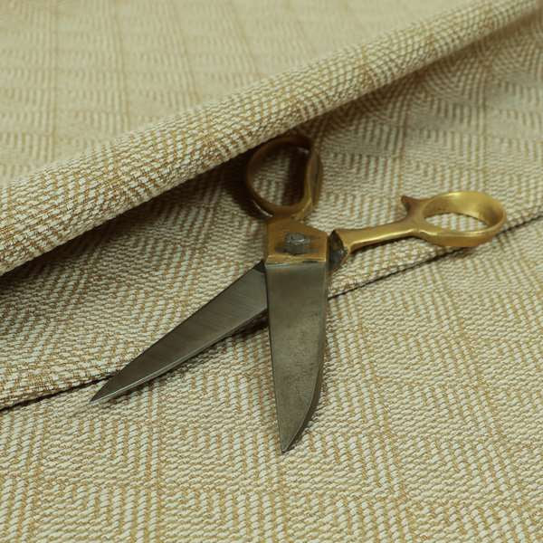 Woodland Semi Plain Chenille Textured Durable Upholstery Fabric In Beige - Roman Blinds