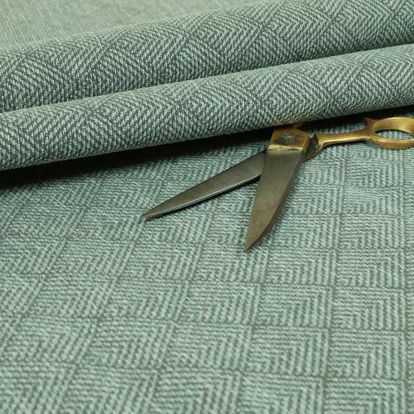 Woodland Semi Plain Chenille Textured Durable Upholstery Fabric In Teal Blue - Handmade Cushions