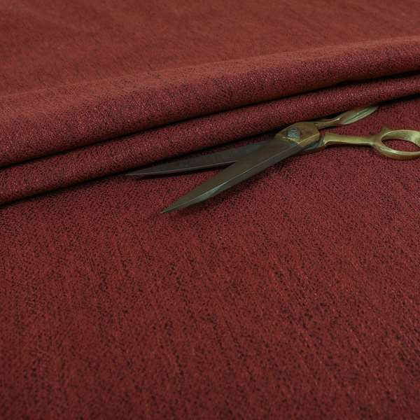 Yolando Textured Fabric Red Burgundy Colour Upholstery Furnishing Fabric - Roman Blinds