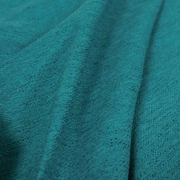 Yolando Textured Fabric Blue Teal Colour Upholstery Furnishing Fabric - Made To Measure Curtains