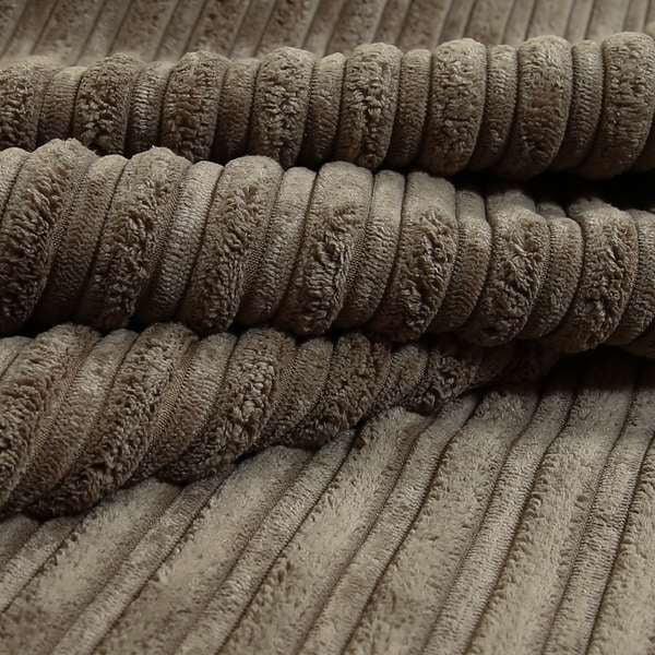 York High Low Corduroy Fabric In Coffee Mocha Colour - Roman Blinds