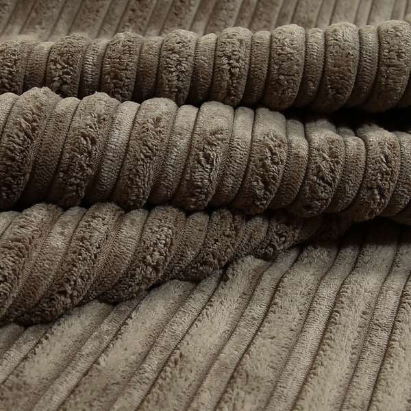 York High Low Corduroy Fabric In Coffee Mocha Colour - Handmade Cushions