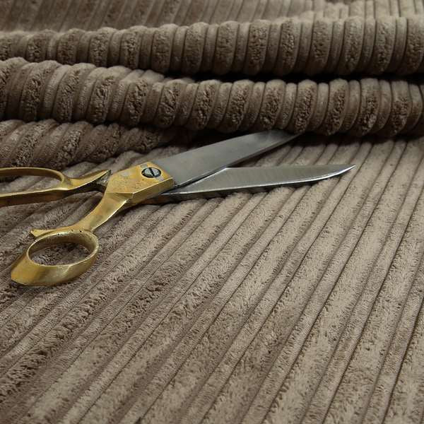 York High Low Corduroy Fabric In Coffee Mocha Colour - Roman Blinds