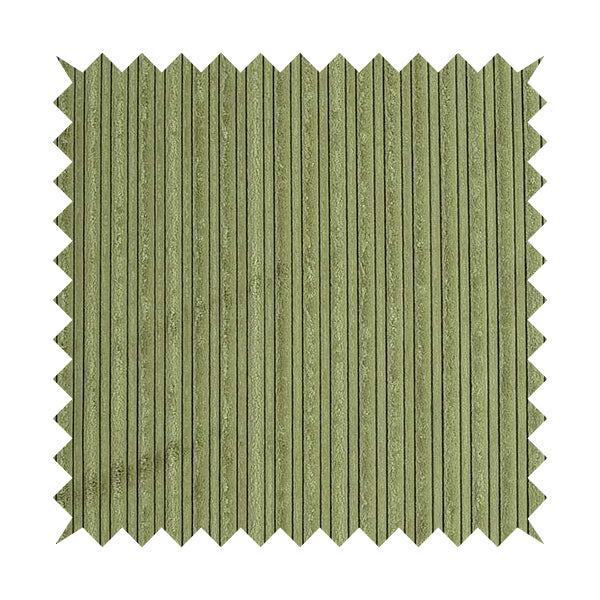 York High Low Corduroy Fabric In Lime Green Colour - Roman Blinds