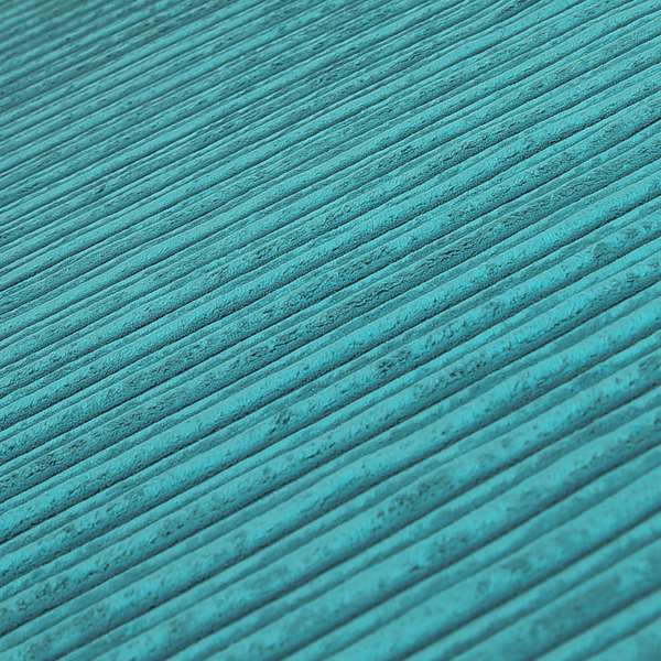 York High Low Corduroy Fabric In Teal Blue Colour - Roman Blinds