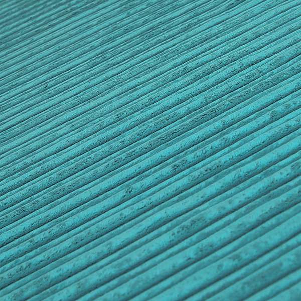 York High Low Corduroy Fabric In Teal Blue Colour - Made To Measure Curtains