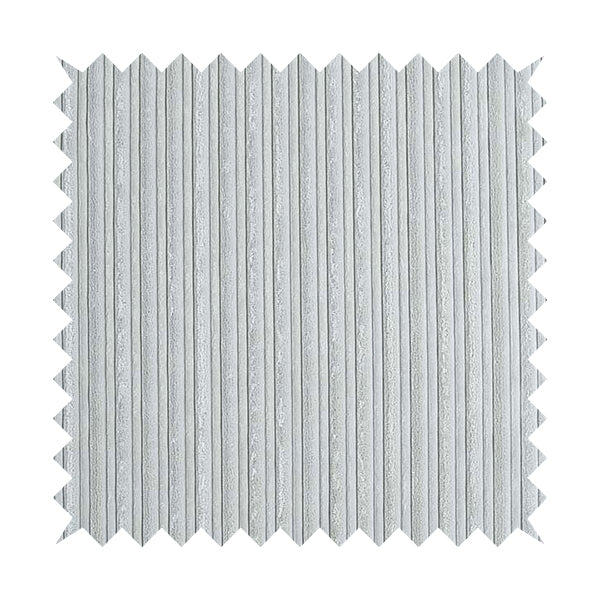 York High Low Corduroy Fabric In Silver Colour - Made To Measure Curtains