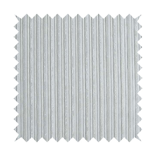 York High Low Corduroy Fabric In Silver Colour