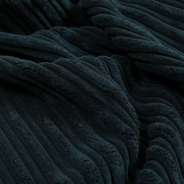 York High Low Corduroy Fabric In Navy Blue Colour - Made To Measure Curtains