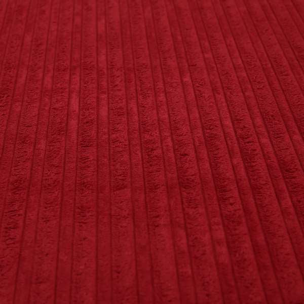 York High Low Corduroy Fabric In Red Colour - Handmade Cushions