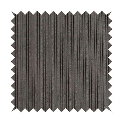 York High Low Corduroy Fabric In Charcoal Grey Colour - Made To Measure Curtains