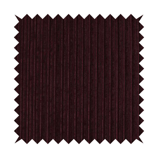York High Low Corduroy Fabric In Aubergine Colour