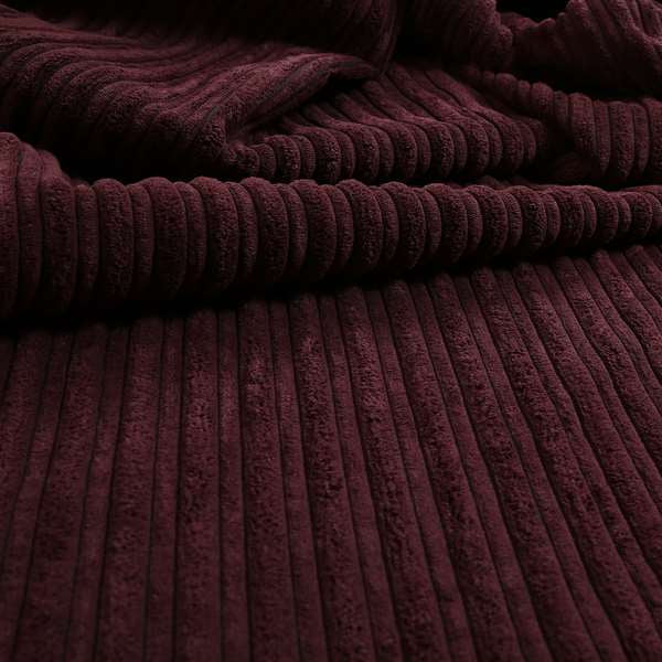 York High Low Corduroy Fabric In Aubergine Colour - Handmade Cushions