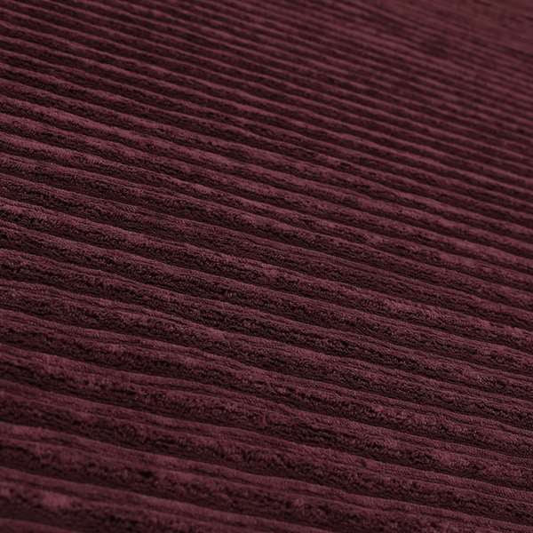 York High Low Corduroy Fabric In Aubergine Colour - Roman Blinds