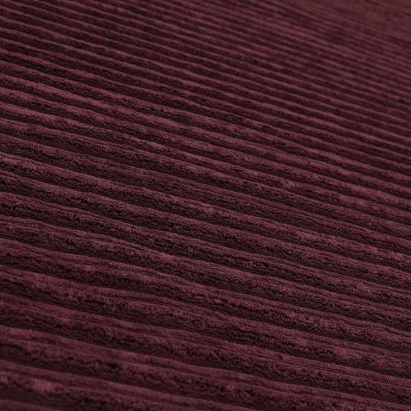 York High Low Corduroy Fabric In Aubergine Colour - Handmade Cushions