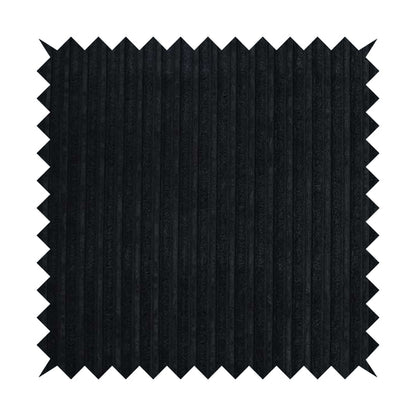 York High Low Corduroy Fabric In Black Colour - Made To Measure Curtains