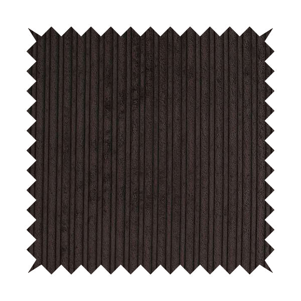 York High Low Corduroy Fabric In Chocolate Brown Colour