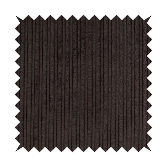 York High Low Corduroy Fabric In Chocolate Brown Colour