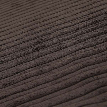 York High Low Corduroy Fabric In Chocolate Brown Colour - Made To Measure Curtains