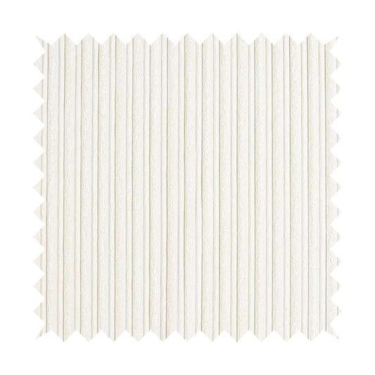 York High Low Corduroy Fabric In White Cream Colour