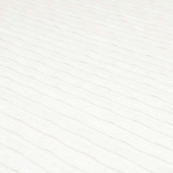 York High Low Corduroy Fabric In White Cream Colour - Made To Measure Curtains