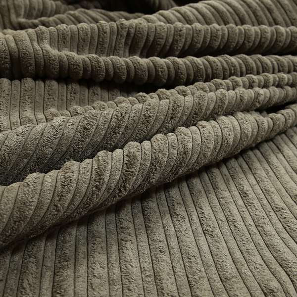 York High Low Corduroy Fabric In Slate Grey Colour - Made To Measure Curtains