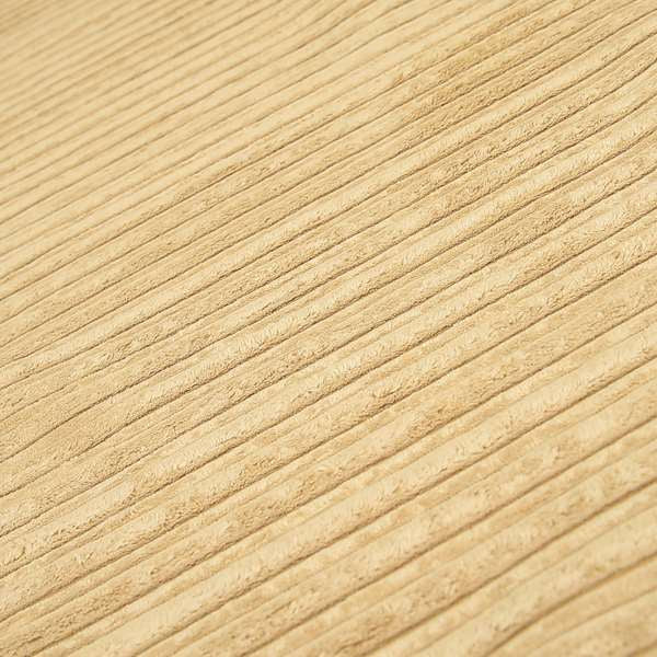 York High Low Corduroy Fabric In Beige Sand Colour - Made To Measure Curtains