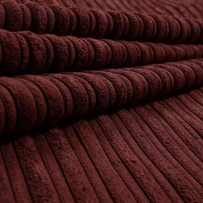 York High Low Corduroy Fabric In Terracotta Wine Colour - Roman Blinds