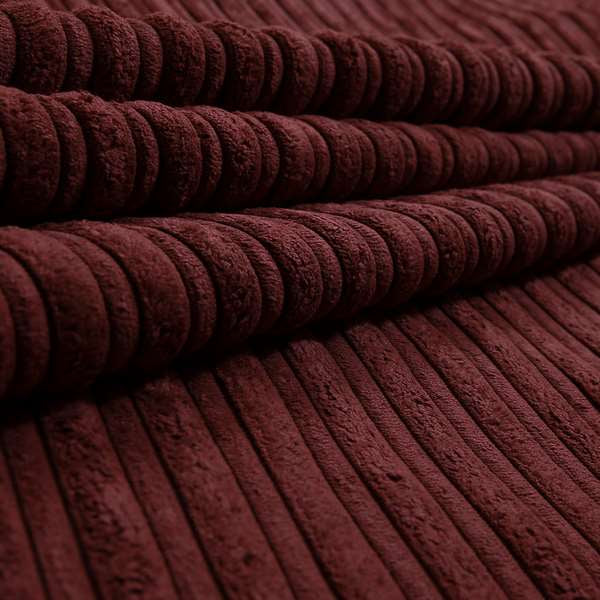 York High Low Corduroy Fabric In Terracotta Wine Colour - Handmade Cushions