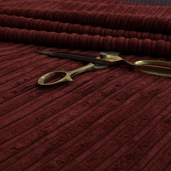 York High Low Corduroy Fabric In Terracotta Wine Colour - Roman Blinds