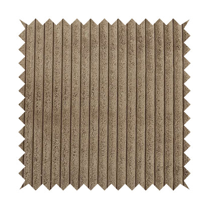 York High Low Chunky Corduroy Fabric In Brown Mocha Coffee Colour Super Jumbo Cord - Roman Blinds