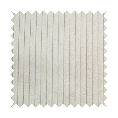 York High Low Chunky Corduroy Fabric In Milk Cream Colour Super Jumbo Cord - Roman Blinds