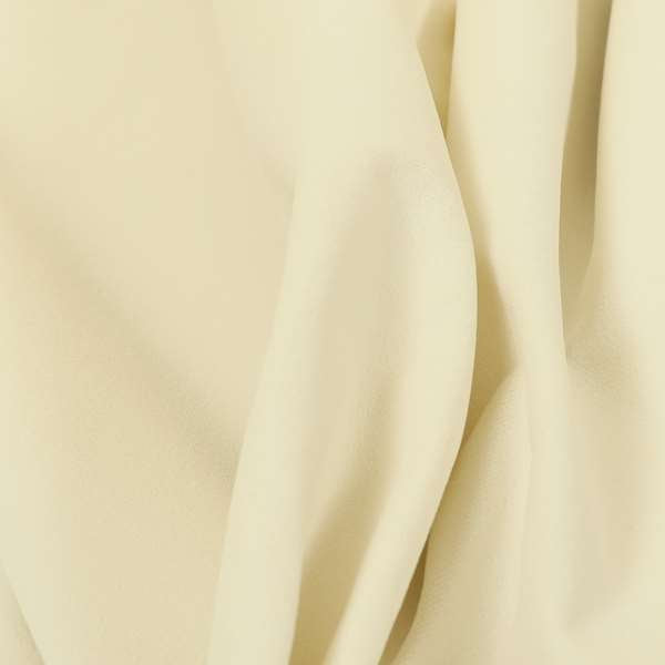 Zouk Plain Durable Velvet Brushed Cotton Effect Upholstery Fabric White Colour - Made To Measure Curtains