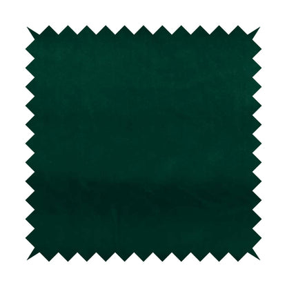 Zouk Plain Durable Velvet Brushed Cotton Effect Upholstery Fabric Forest Green Colour - Handmade Cushions