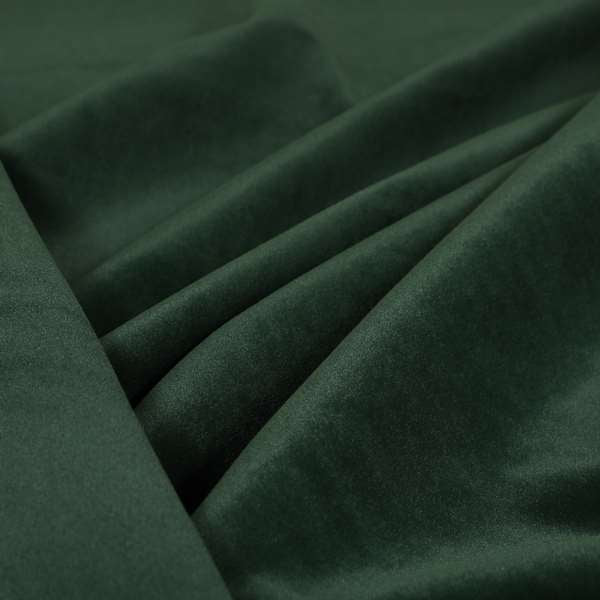 Zouk Plain Durable Velvet Brushed Cotton Effect Upholstery Fabric Army Green Colour - Roman Blinds