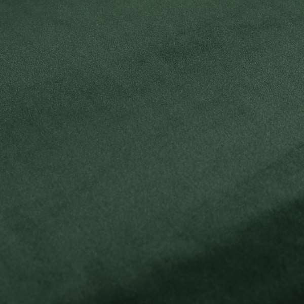 Zouk Plain Durable Velvet Brushed Cotton Effect Upholstery Fabric Army Green Colour