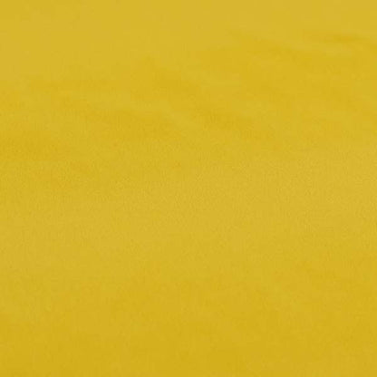 Zouk Plain Durable Velvet Brushed Cotton Effect Upholstery Fabric Bumblebee Yellow Colour - Roman Blinds