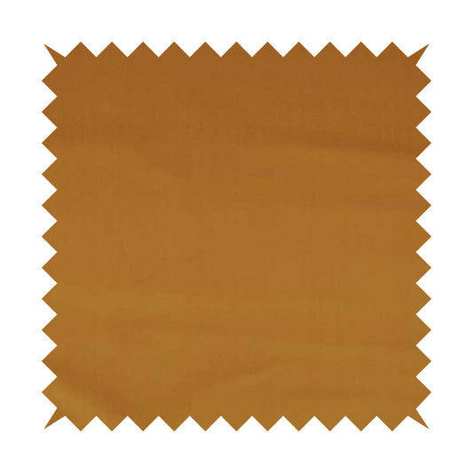 Zouk Plain Durable Velvet Brushed Cotton Effect Upholstery Fabric Bronze Orange Colour