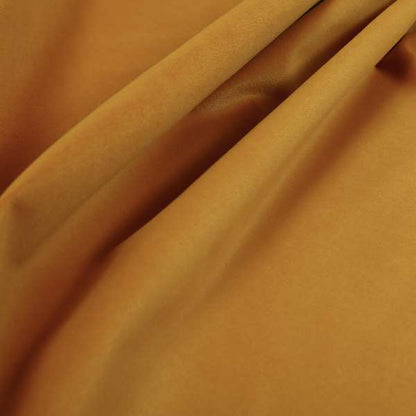 Zouk Plain Durable Velvet Brushed Cotton Effect Upholstery Fabric Bronze Orange Colour - Made To Measure Curtains