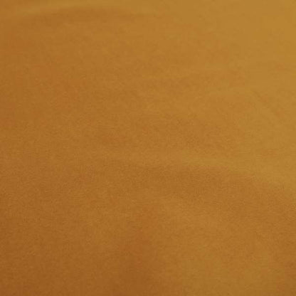 Zouk Plain Durable Velvet Brushed Cotton Effect Upholstery Fabric Bronze Orange Colour - Made To Measure Curtains