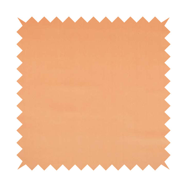 Zouk Plain Durable Velvet Brushed Cotton Effect Upholstery Fabric Peach Orange Colour - Roman Blinds