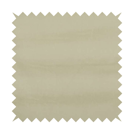 Zouk Plain Durable Velvet Brushed Cotton Effect Upholstery Fabric Beige Colour