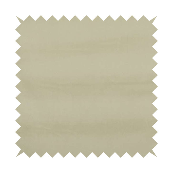 Zouk Plain Durable Velvet Brushed Cotton Effect Upholstery Fabric Beige Colour - Made To Measure Curtains