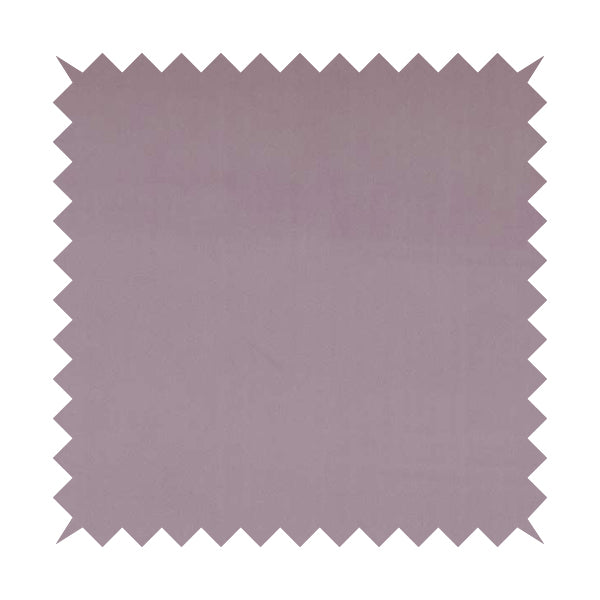 Zouk Plain Durable Velvet Brushed Cotton Effect Upholstery Fabric Lilac Purple Colour